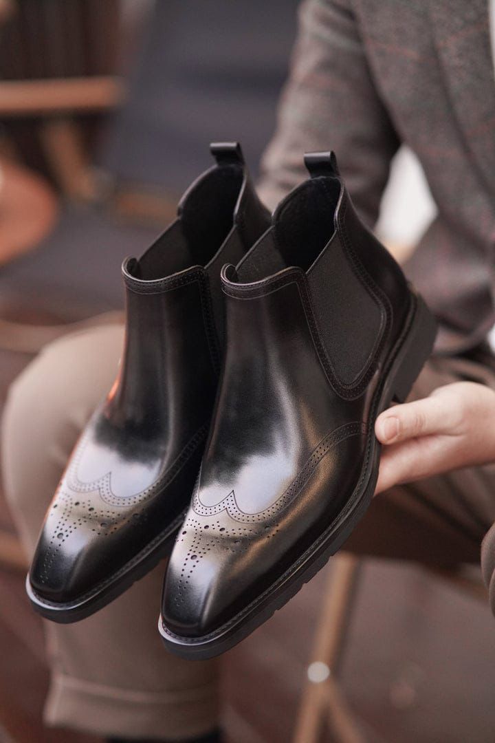 Trendo Shoes Men’s Leather Chelsea Boots - 2224