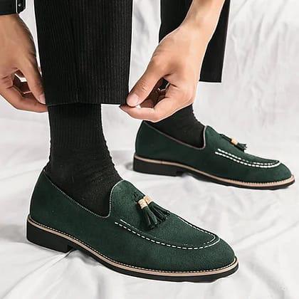 Men’s Suede Tassel Loafers - 4565