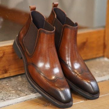 Trendo Shoes Men’s Leather Chelsea Boots - 2224