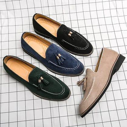 Men’s Suede Tassel Loafers - 4565