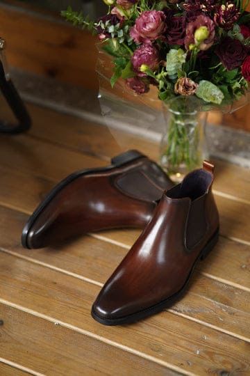 Men’s Brown Leather Chelsea Boots - 2223
