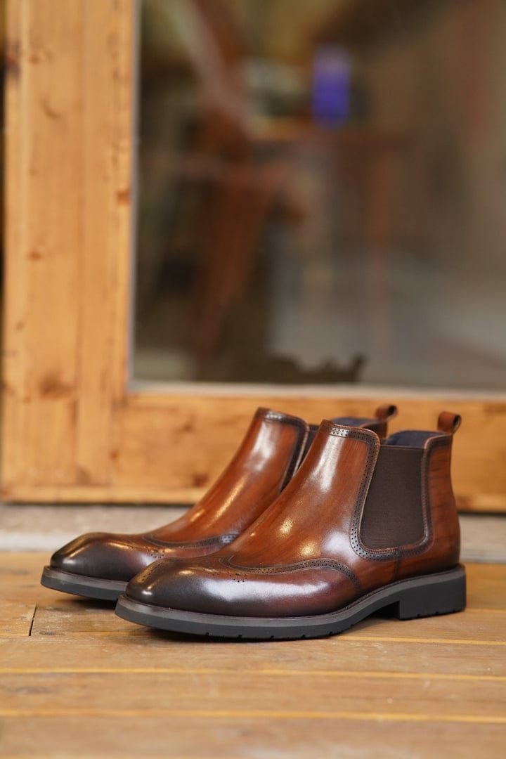 Trendo Shoes Men’s Leather Chelsea Boots - 2224