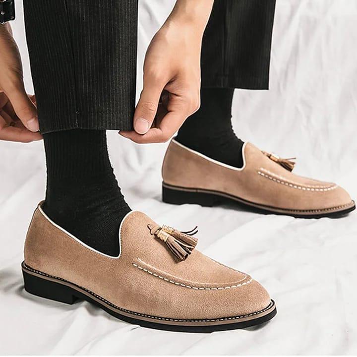 Men’s Suede Tassel Loafers - 4565