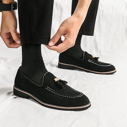 Men’s Suede Tassel Loafers - 4565